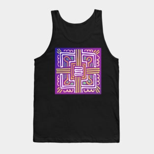 Purple Mandala Design Tank Top